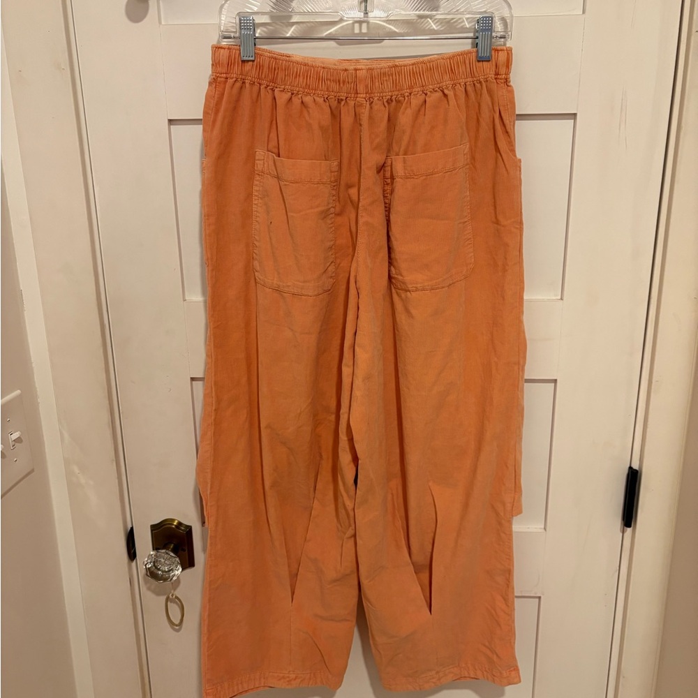 We The Free 100% Cotton Peach Pull On Corduroy Pants - Picture 2 of 10